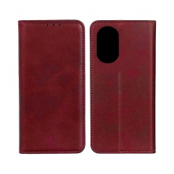 Capa Flip de Couro com Bolso Interno para Oppo A38 Vermelho Capa Flip de Couro com Bolso Interno para Oppo A38 Vermelho